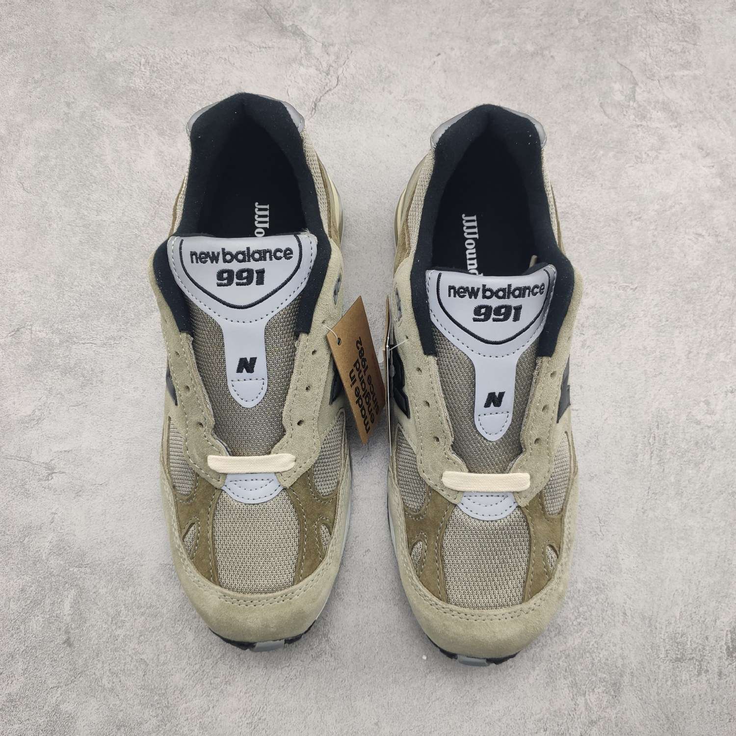 YESKICKS New Balance 991 MiUK JJJJound Grey Olive M991JJA - Image 4