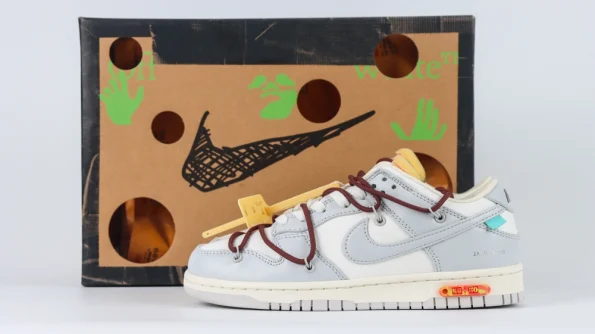Off-White x Dunk Low ‘Lot 46 of 50’ Reps DM1602-102 - Image 2
