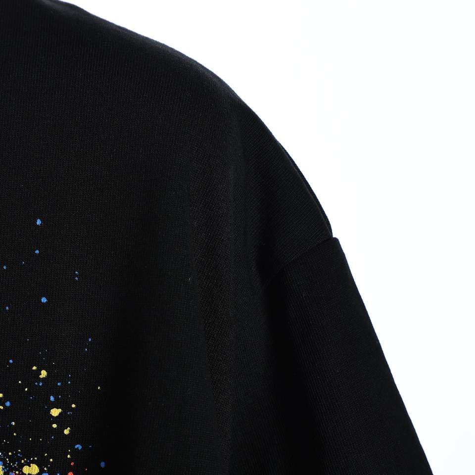 YESKICKS Fendi Color Clash Logo Print T-Shirt for Unisex Black And White - Image 3