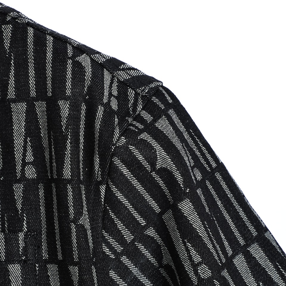 YESKICKS Amiri Monogram Demin Short Sleeve Shirts - Image 3