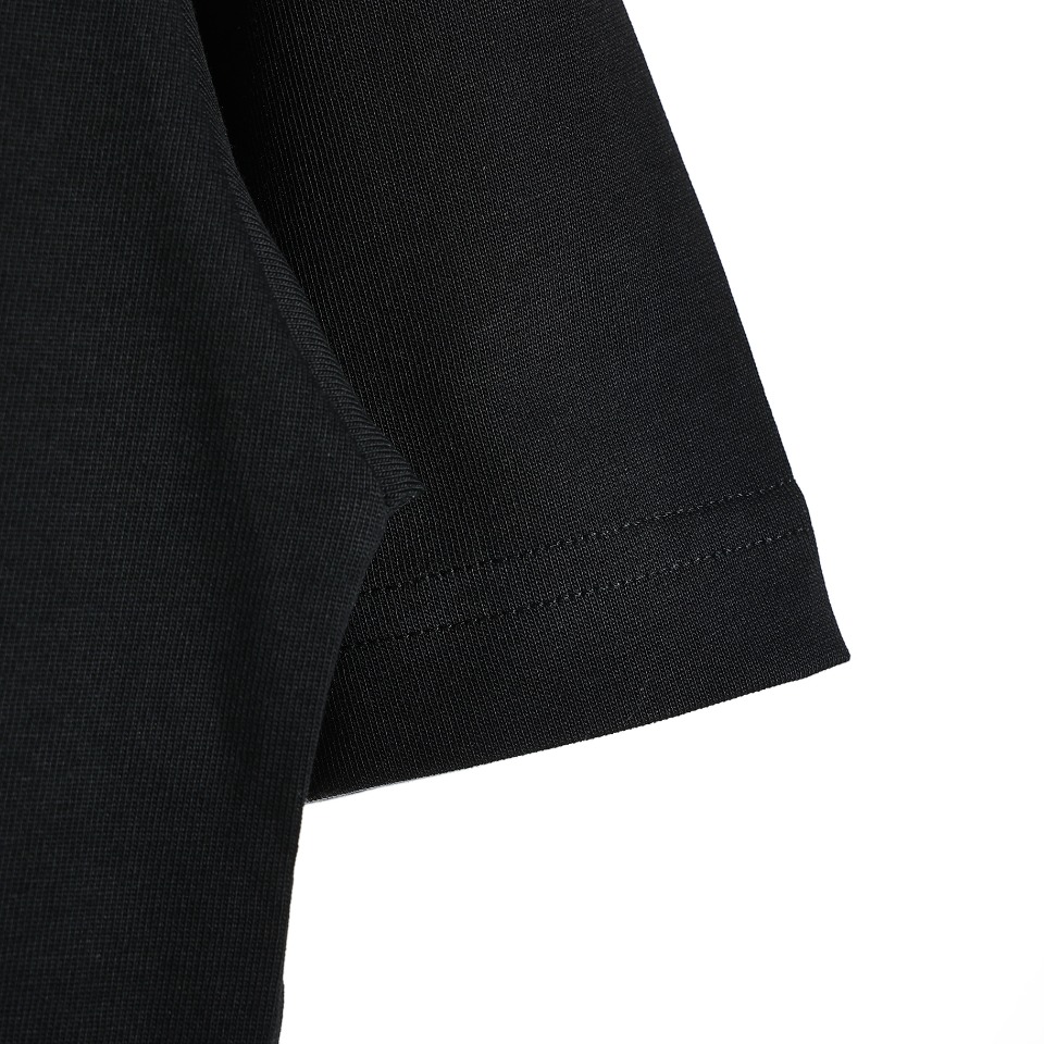 YESKICKS Balenciaga Love Element Pattern Logo Print T-shirt for Unisex Black And Gray - Image 3