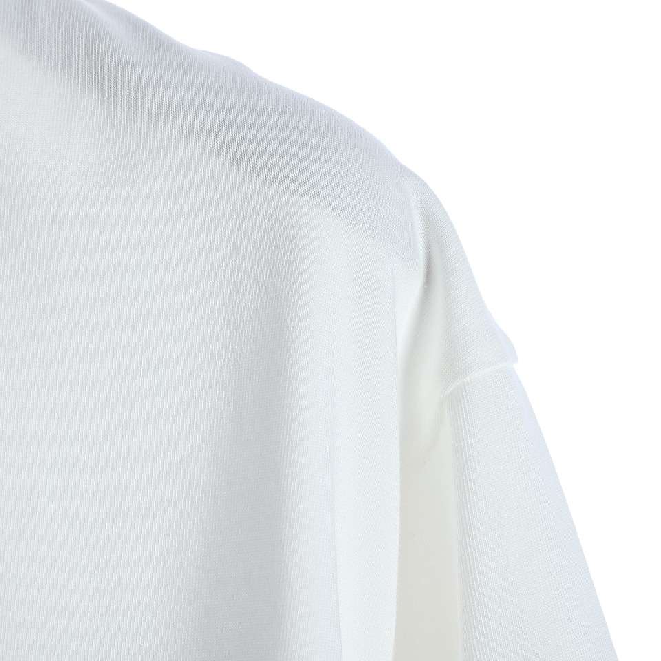 YESKICKS Balenciaga Logo Letter Print T-shirt for Unisex Black And White - Image 4