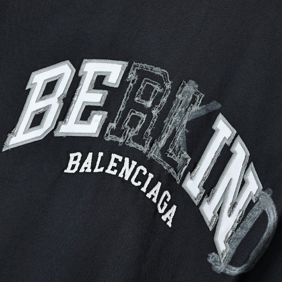 YESKICKS Balenciaga Bekind Logo Letter Print Fade Color T-shirt for Unisex - Image 4