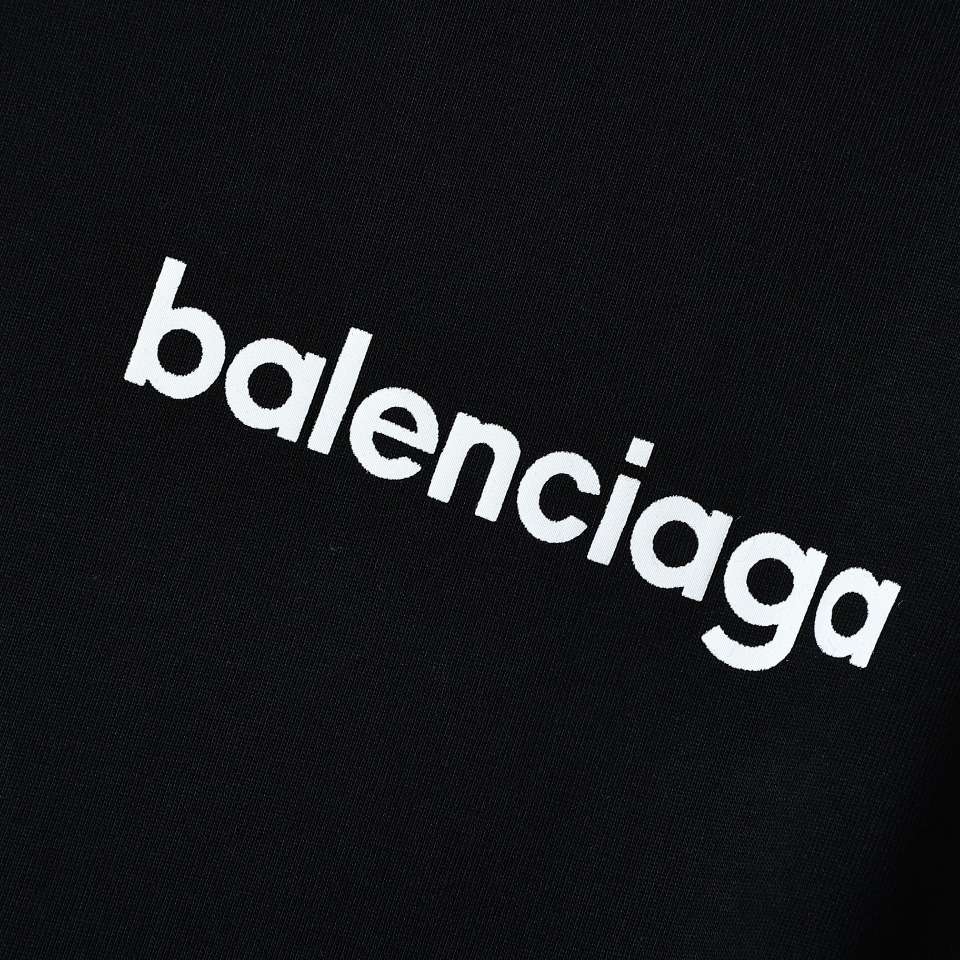 YESKICKS Balenciaga Fluorescent Green Foam Logo Pattern T-shirt for Unisex Black And White - Image 5