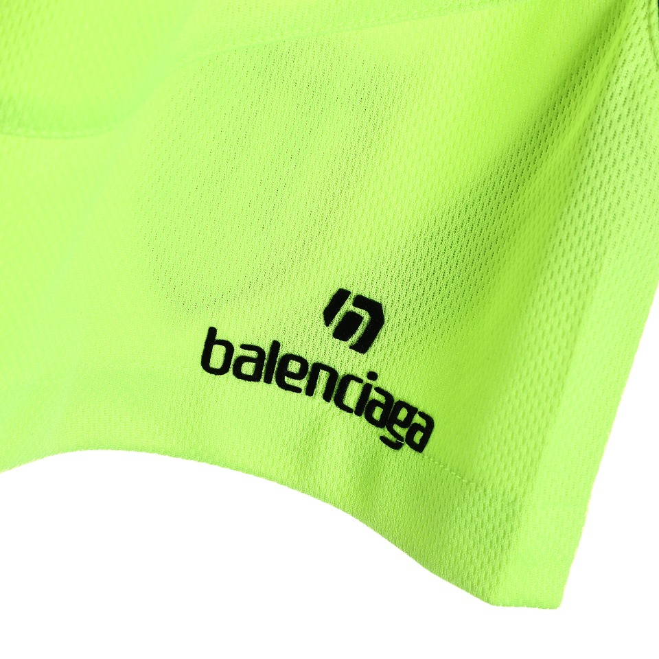 YESKICKS Balenciaga Fluorescent Embroidered Patchwork Shorts Pants for Unisex - Image 4