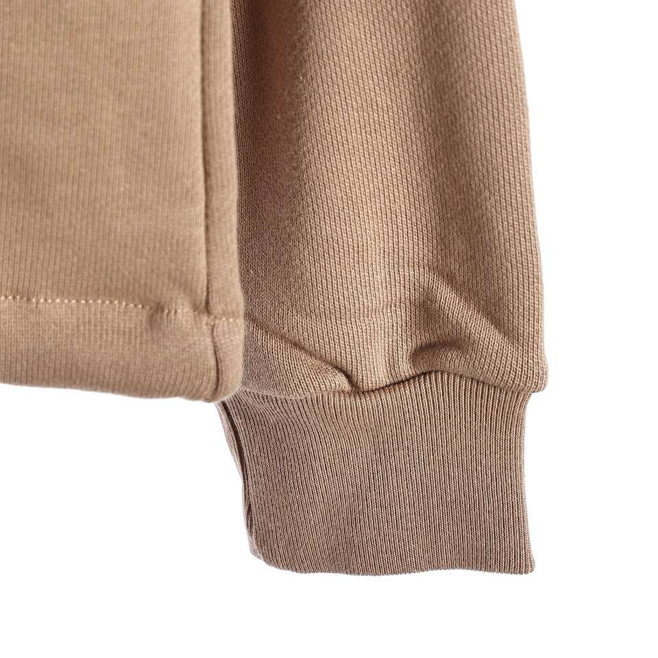 YESKICKS Gucci Red and Green Webbing Half Zip Long Sleeve Hoodie For Unisex Black And Brown - Image 4