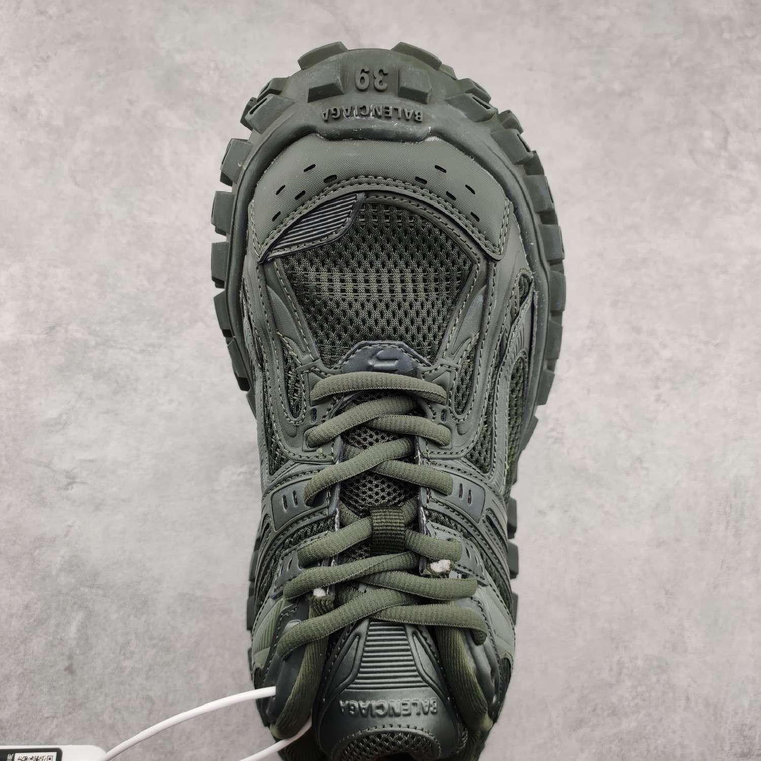 YESKICKS Balenxiaga Defender Rubber Platform Bouncer Sneaker in Green Replica - Image 4