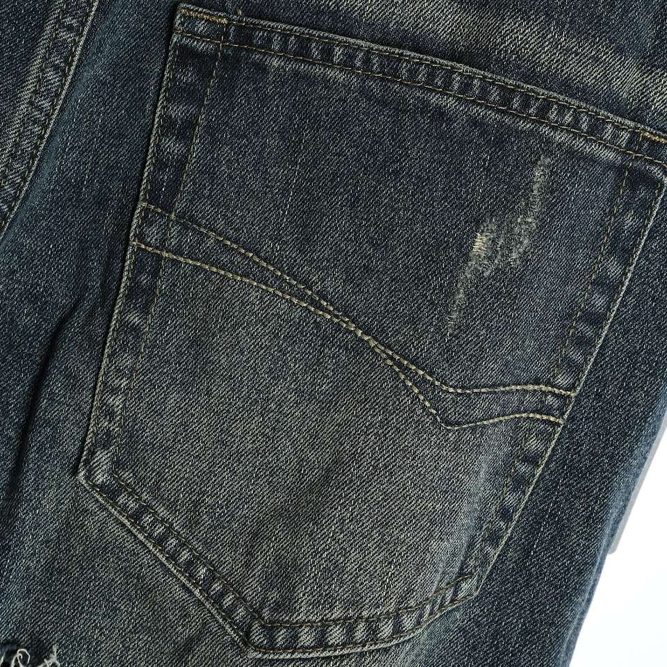 YESKICKS Balenciaga Washed And Distressed Denim Jeans For Unisex - Image 4