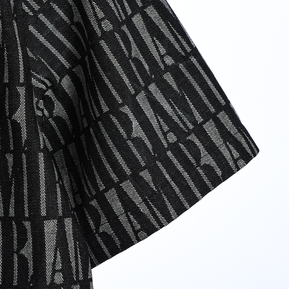 YESKICKS Amiri Monogram Demin Short Sleeve Shirts - Image 4