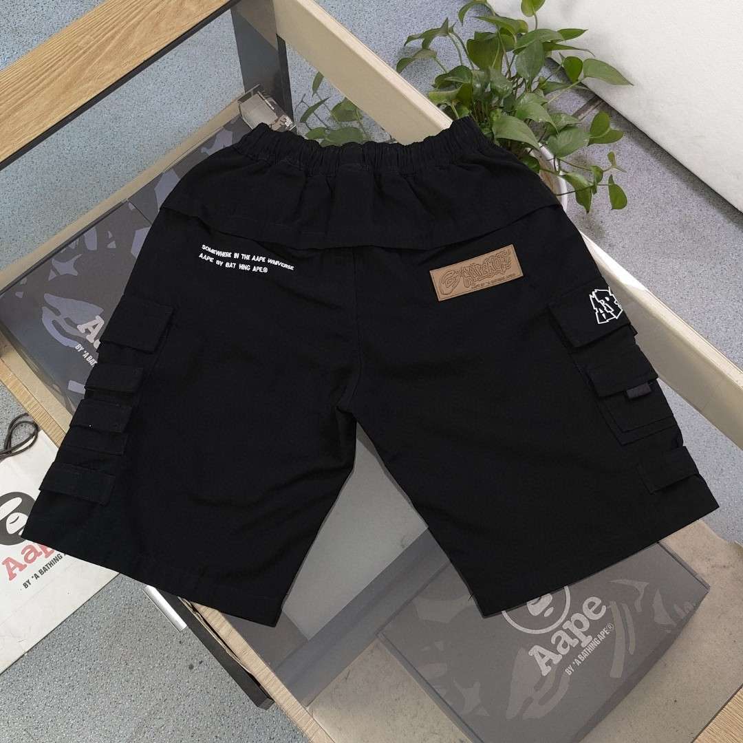YESKICKS Bape Street Style Short Pant for Unisex Black And Camouflage - Image 4