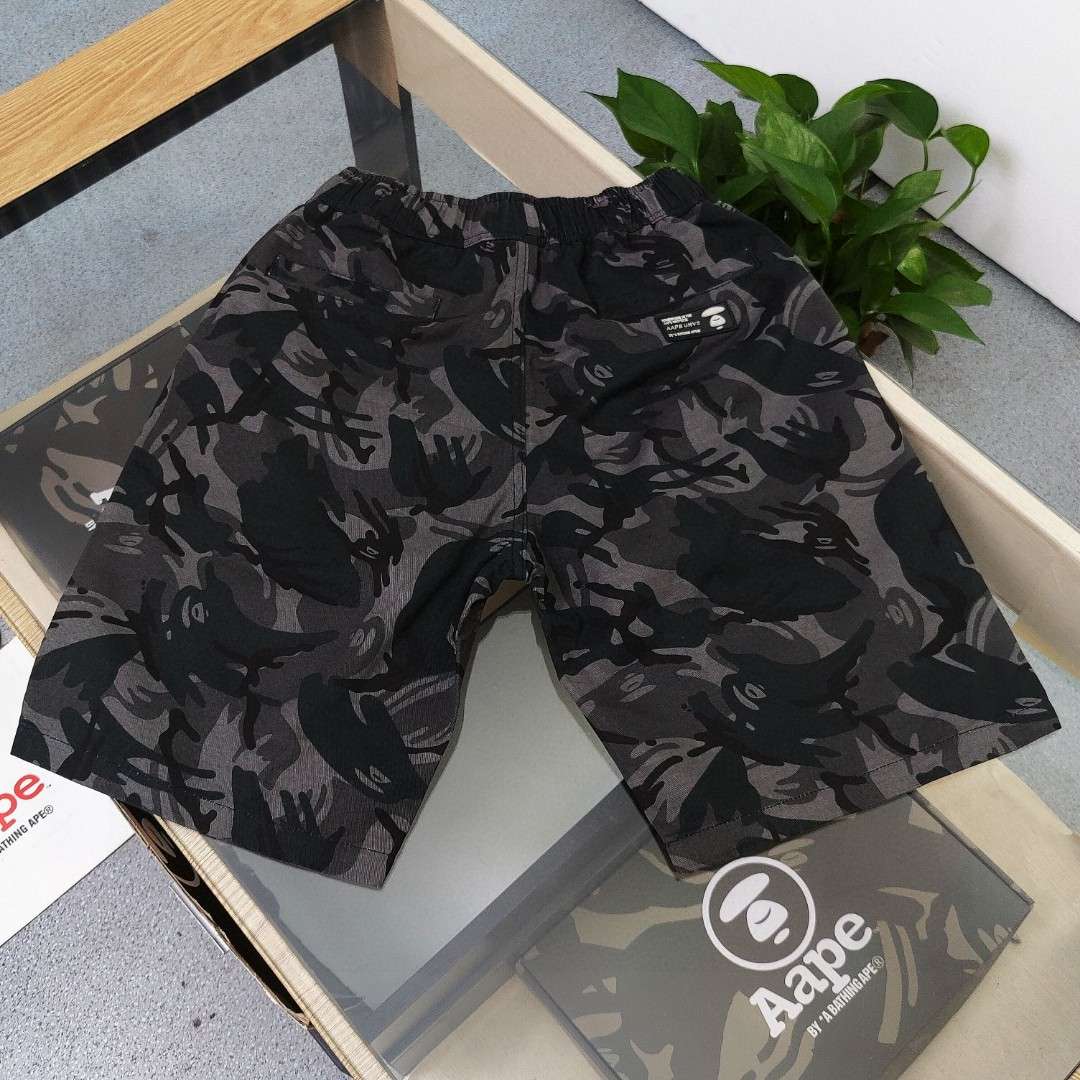 YESKICKS Bape Street Style Short Pant for Unisex Black And Camouflage - Image 4