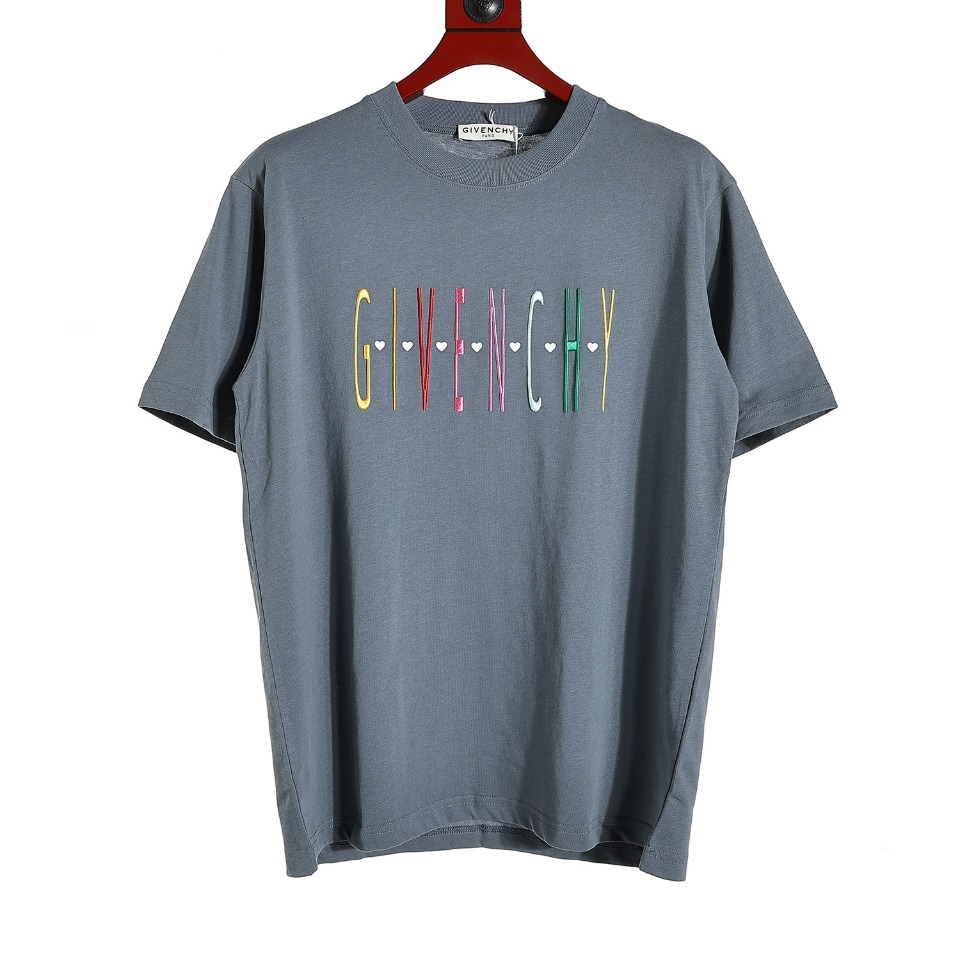 YESKICKS Givenchy Colorful Letters Logo Print For Unisex Black And Gray - Image 5