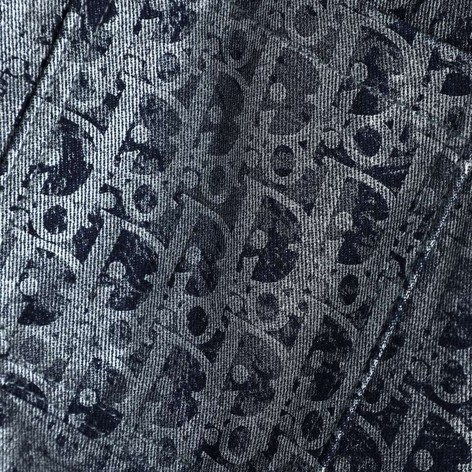 YESKICKS Dior Monogram Street Style Denim Jacket Coat for Unisex - Image 5