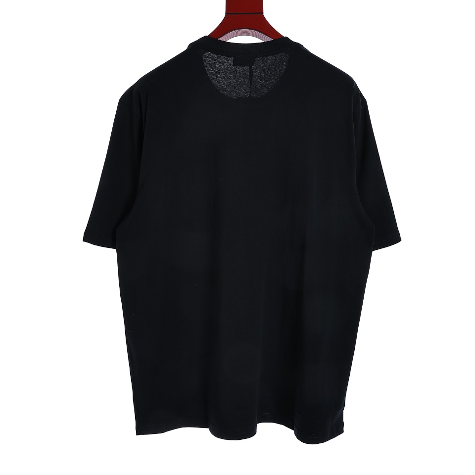 YESKICKS Fendi Zipper Pockets T-Shirt for Unisex Black And Apricot - Image 5