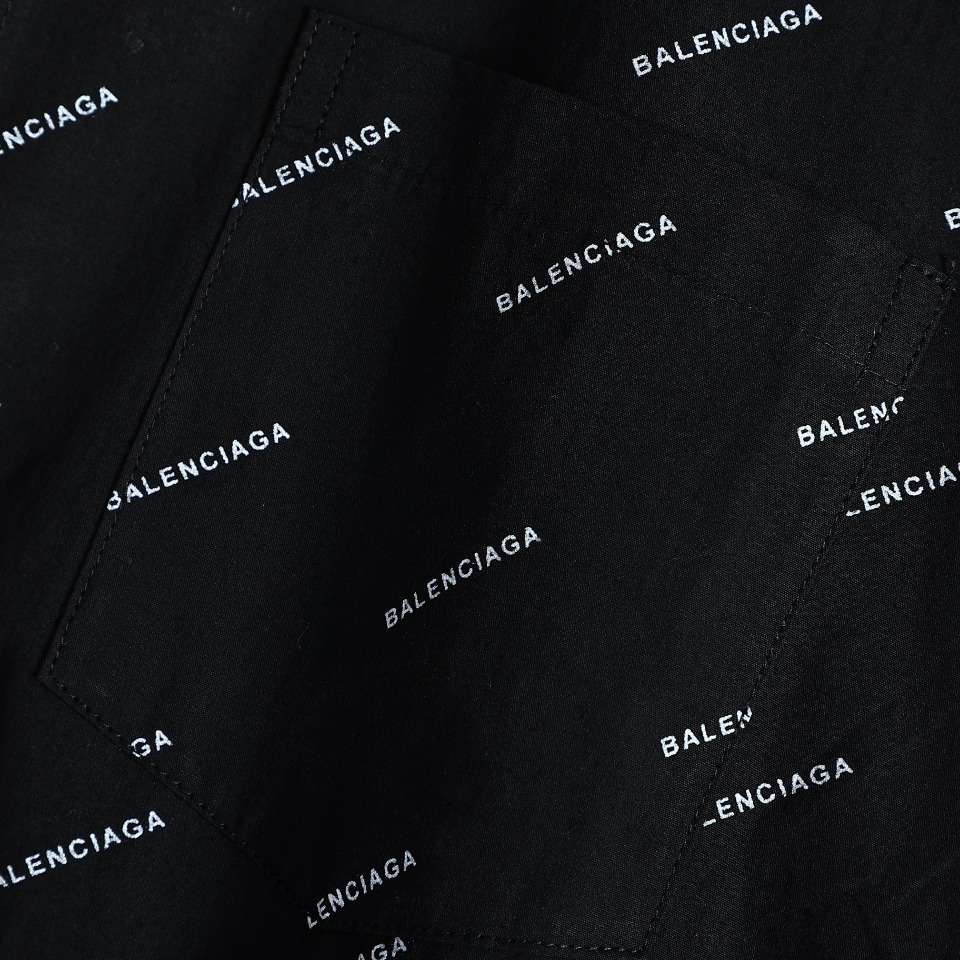YESKICKS Balenciaga Monogram Logo Letter Print Long-Sleeved Shirt for Unisex - Image 6