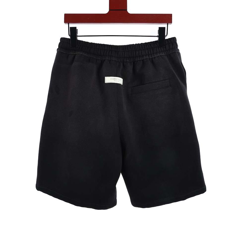 YESKICKS Fear Of God Washed 1977 Flocked Letter Print Shorts Pants for Men - Image 5
