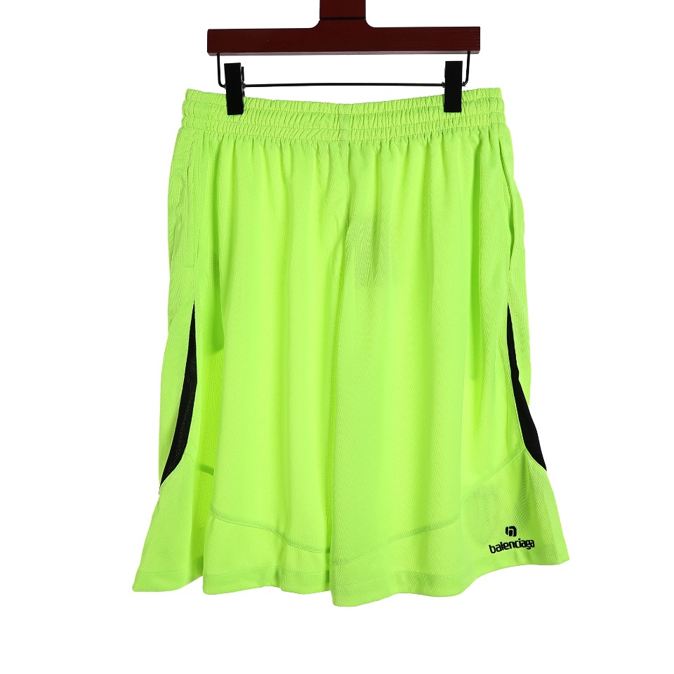 YESKICKS Balenciaga Fluorescent Embroidered Patchwork Shorts Pants for Unisex - Image 5
