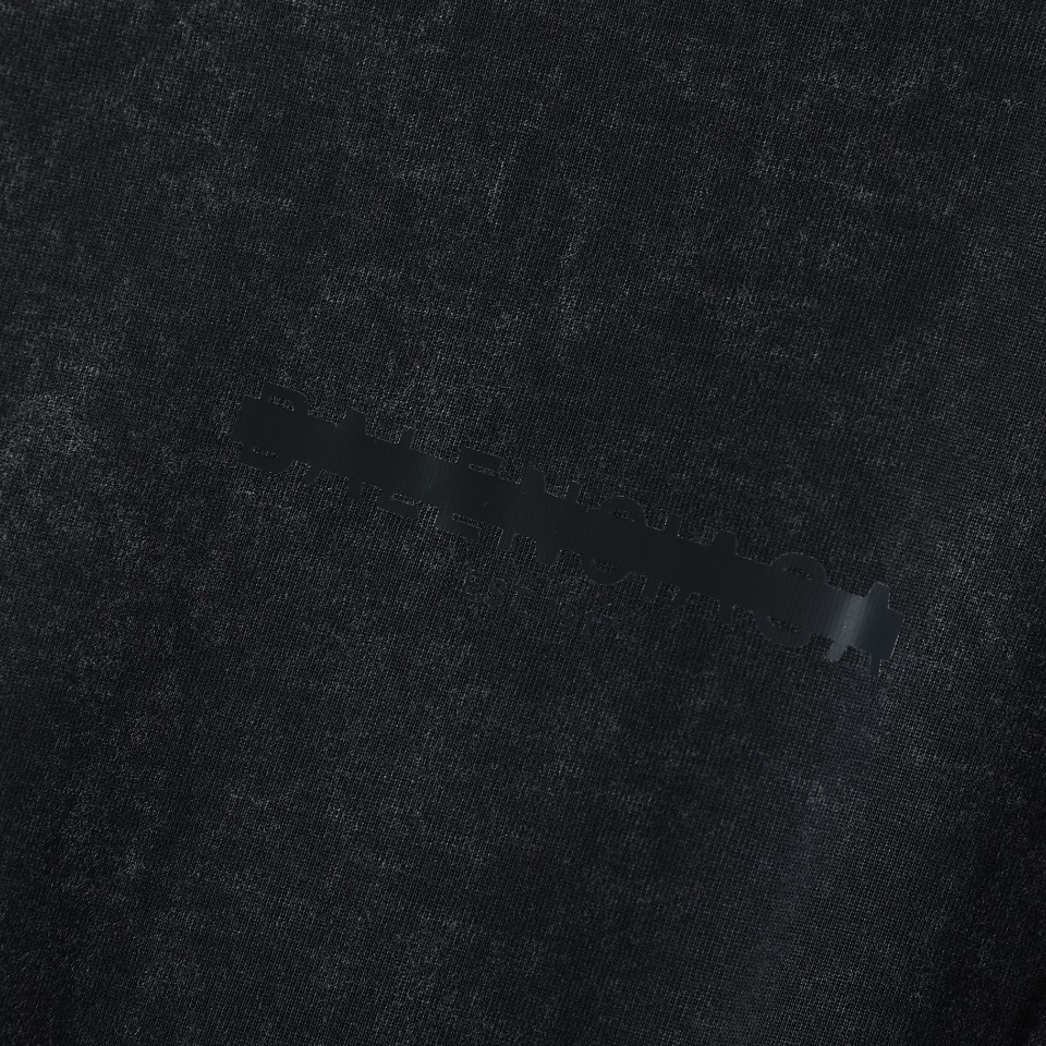 YESKICKS Balenciaga Duct Tape Altered Letter Washed Aged T-Shirt For Unisex - Image 5