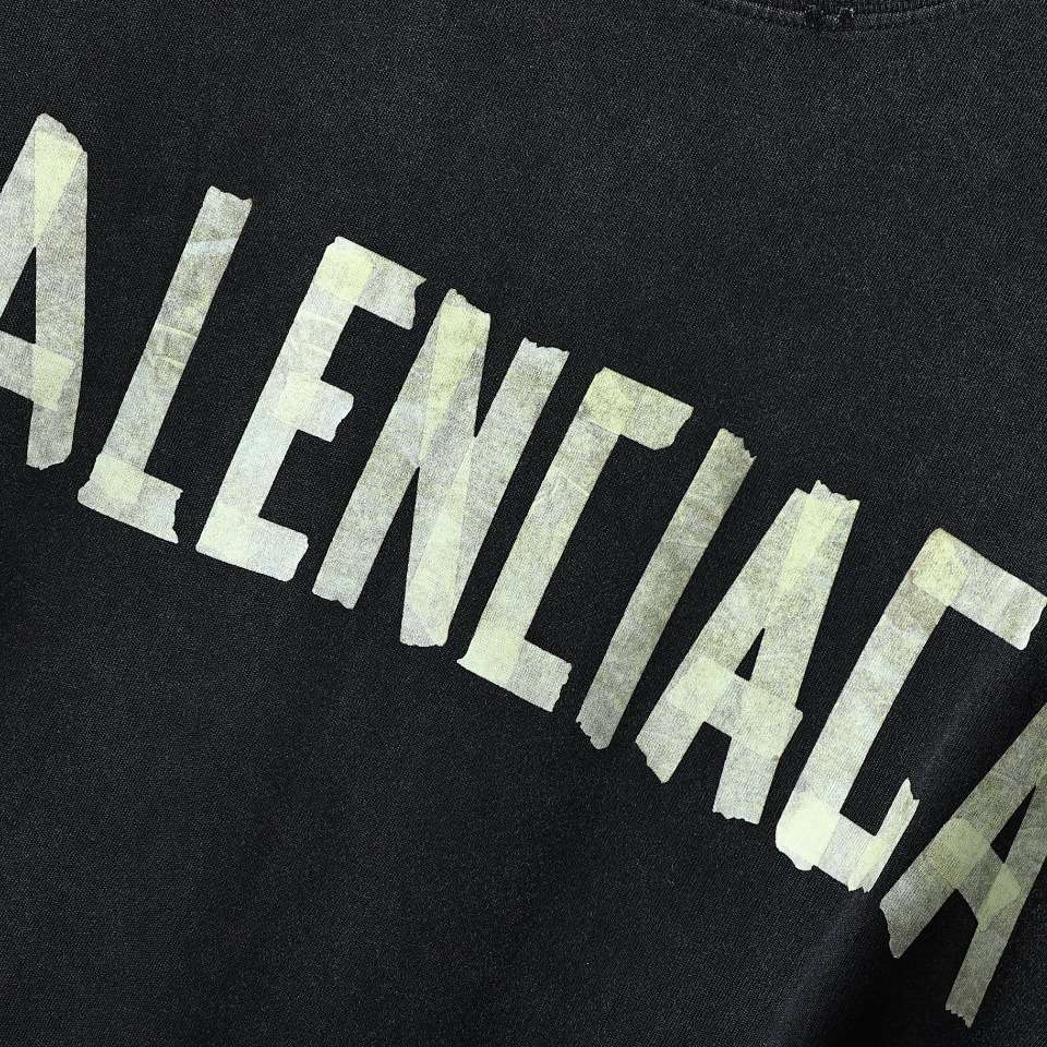 YESKICKS Balenciaga Duct Tape Letter T-Shirt For Unisex - Image 5