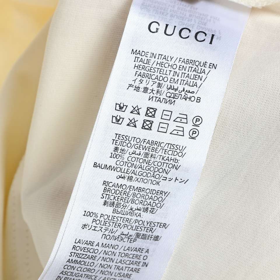 YESKICKS Gucci Floral Bunny Patch Embroidered T-Shirt For Unisex Black And Apricot - Image 5