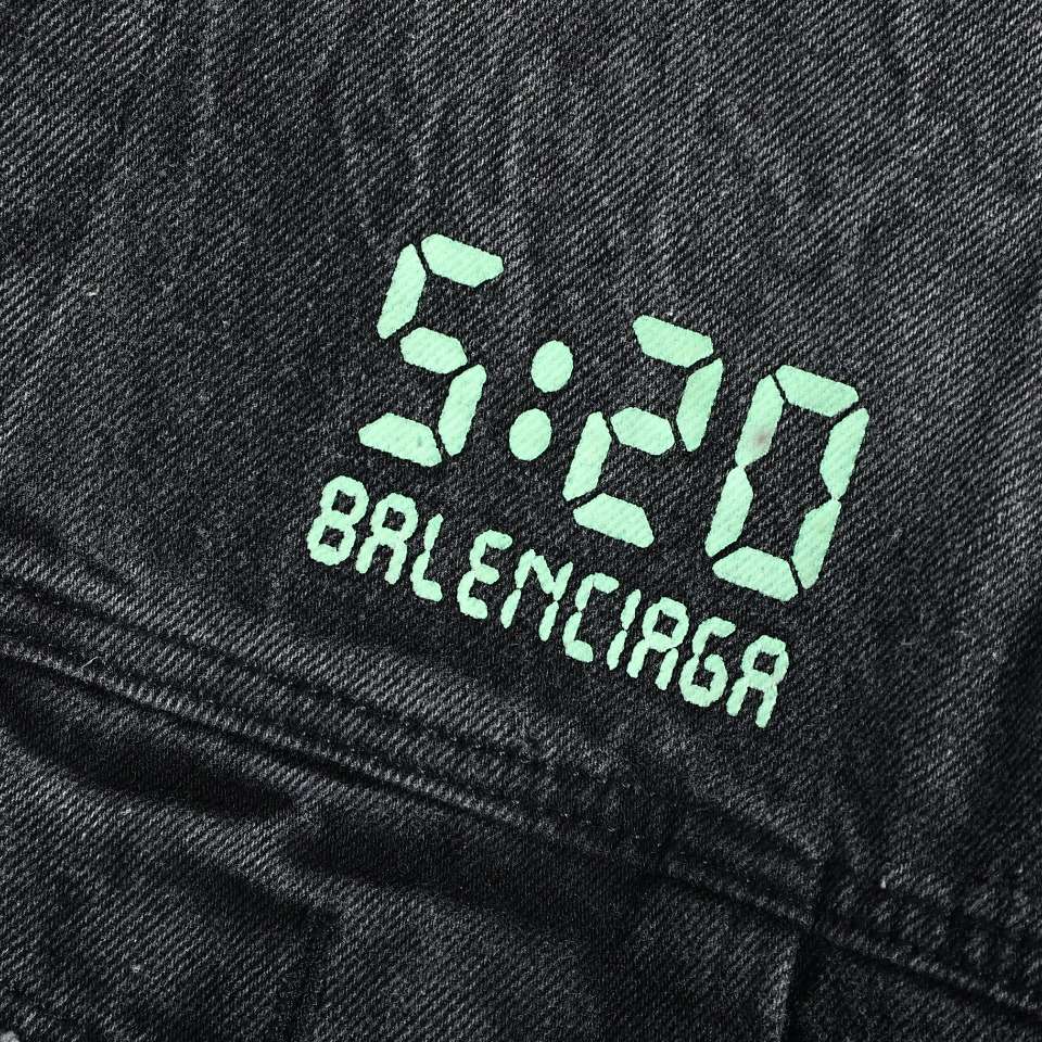 YESKICKS Balenciaga 520 Capsule Luminous Denim Jacket For Unisex - Image 5