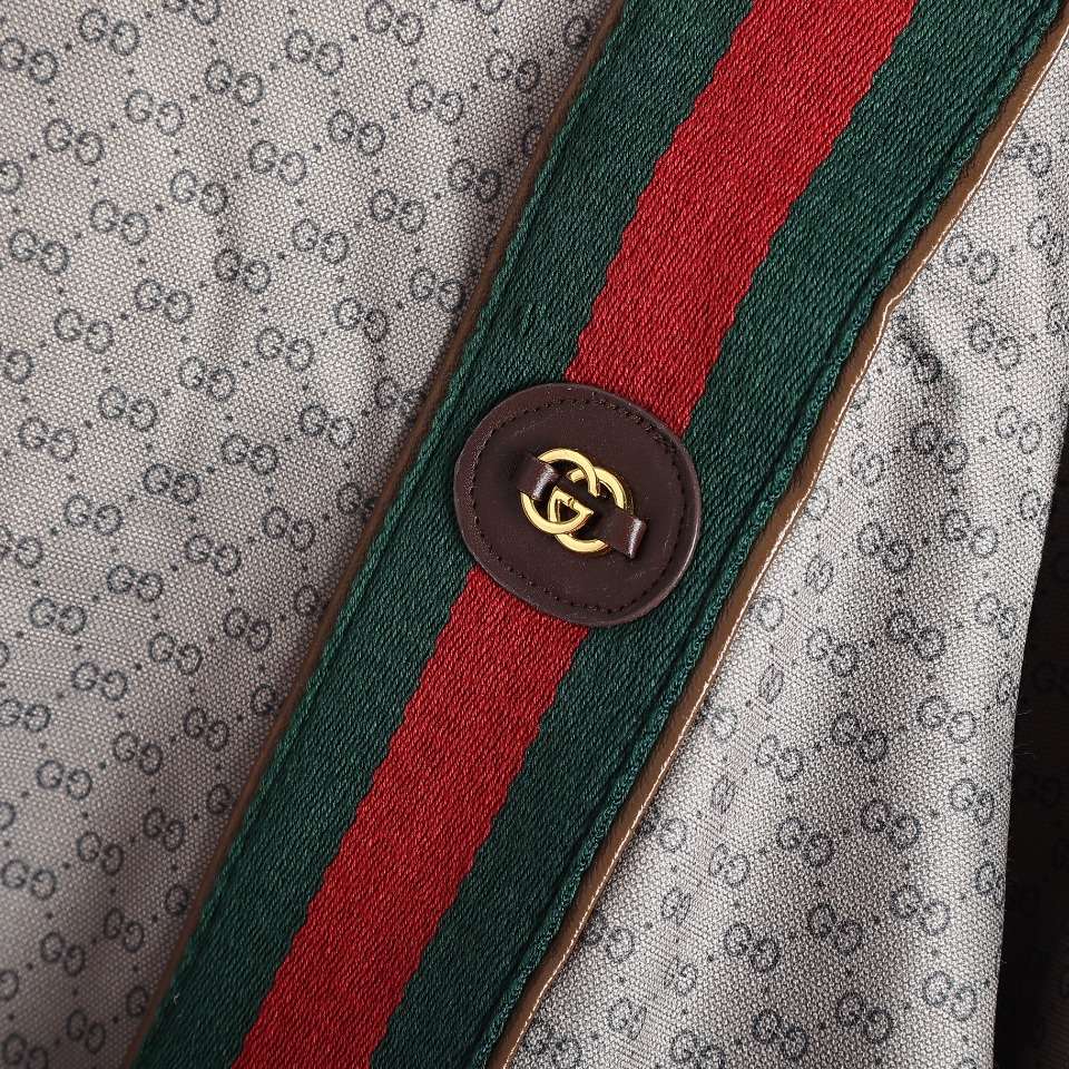 YESKICKS Gucci Monogram Half-Zip GG Full Print Webbing Jacket For Unisex - Image 5