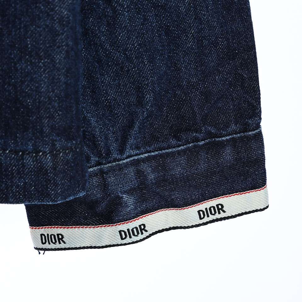 YESKICKS Dior Oil Painting Girl Tannin Denim Jacket For Unisex - Image 5