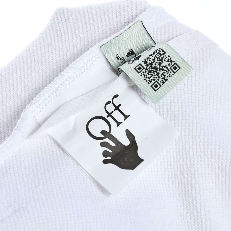 YESKICKS Off White Colorful Oil Painting Arrow Print Shorts Pants For Unisex Black And White - Image 5