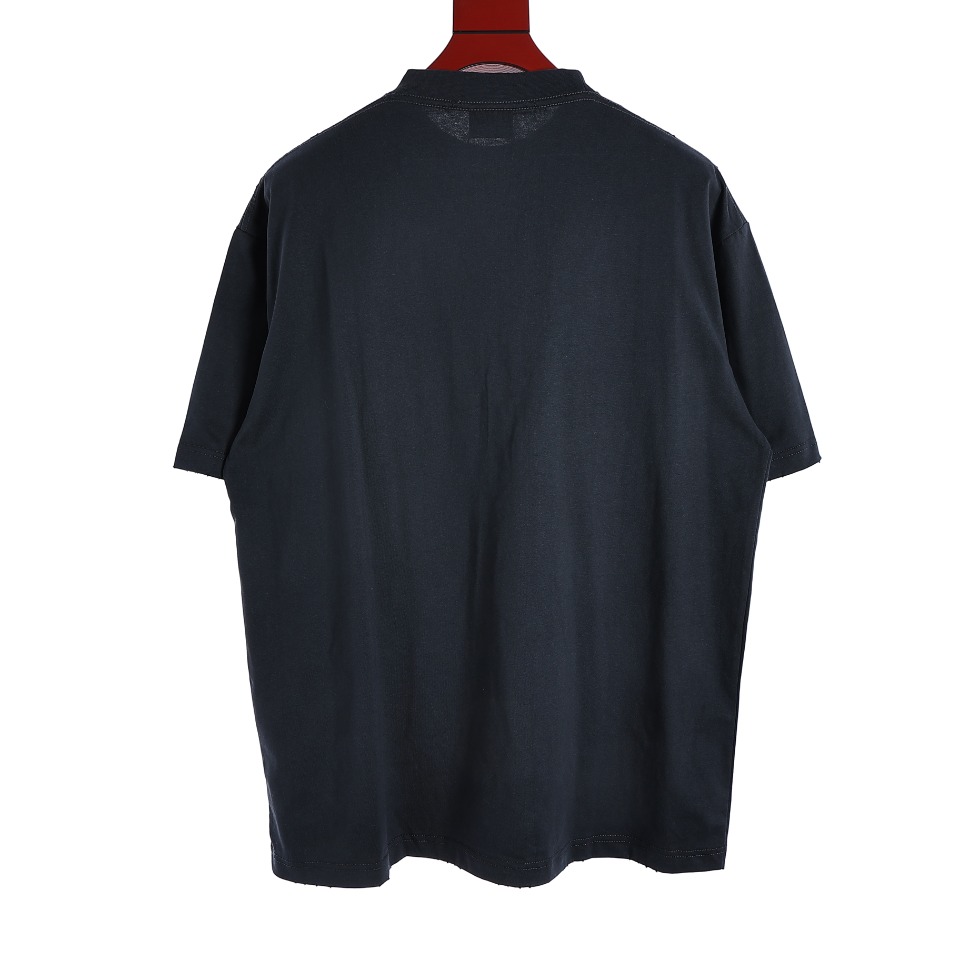 YESKICKS Balenciaga Bekind Logo Letter Print Fade Color T-shirt for Unisex - Image 6