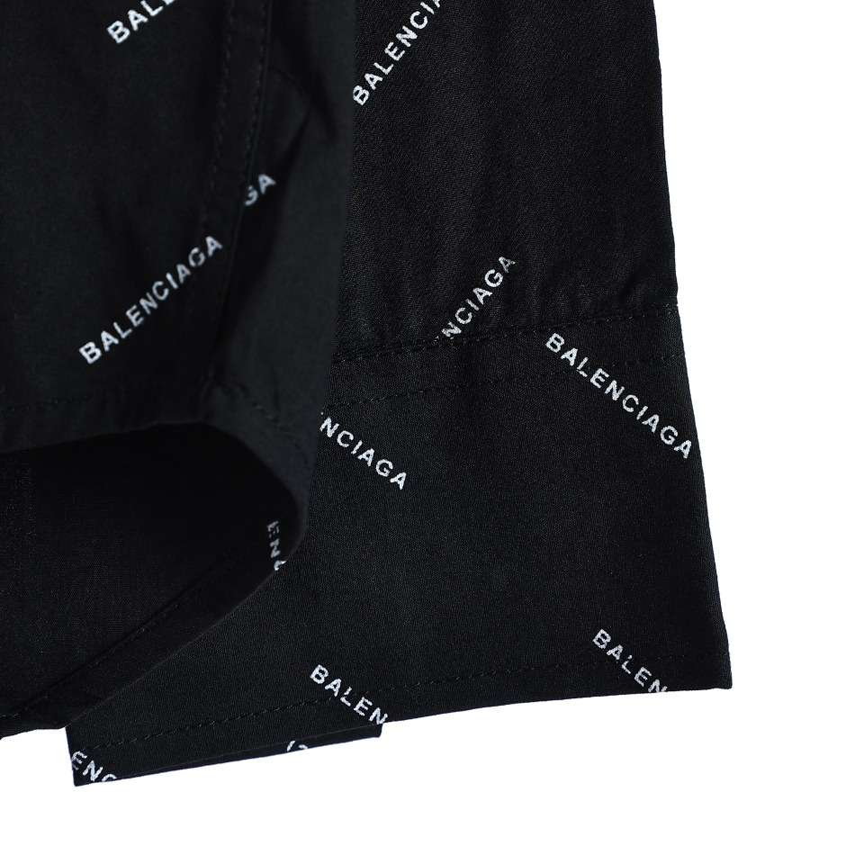 YESKICKS Balenciaga Monogram Logo Letter Print Long-Sleeved Shirt for Unisex - Image 7