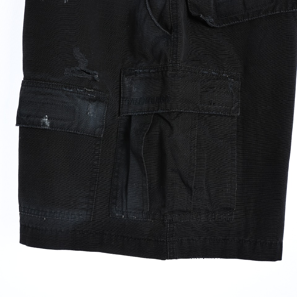 YESKICKS Balenciaga Washed Workwear Pocket Shorts Pants For Unisex - Image 6