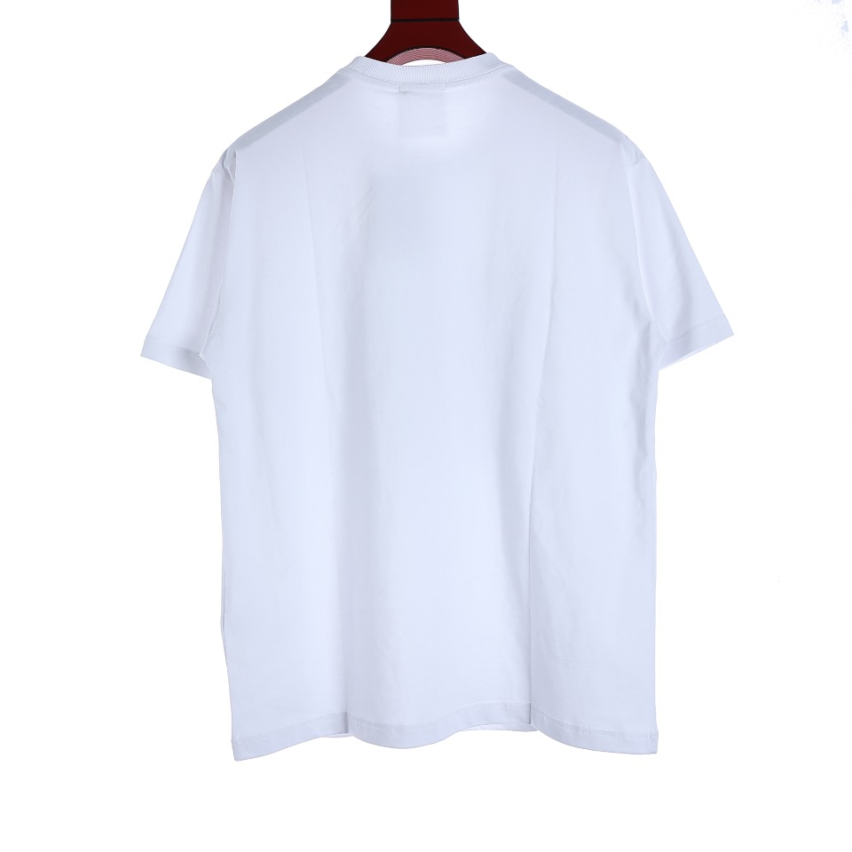 YESKICKS Givenchy Rainbow Logo Foam Printed T-Shirt For Unisex Black And White - Image 6