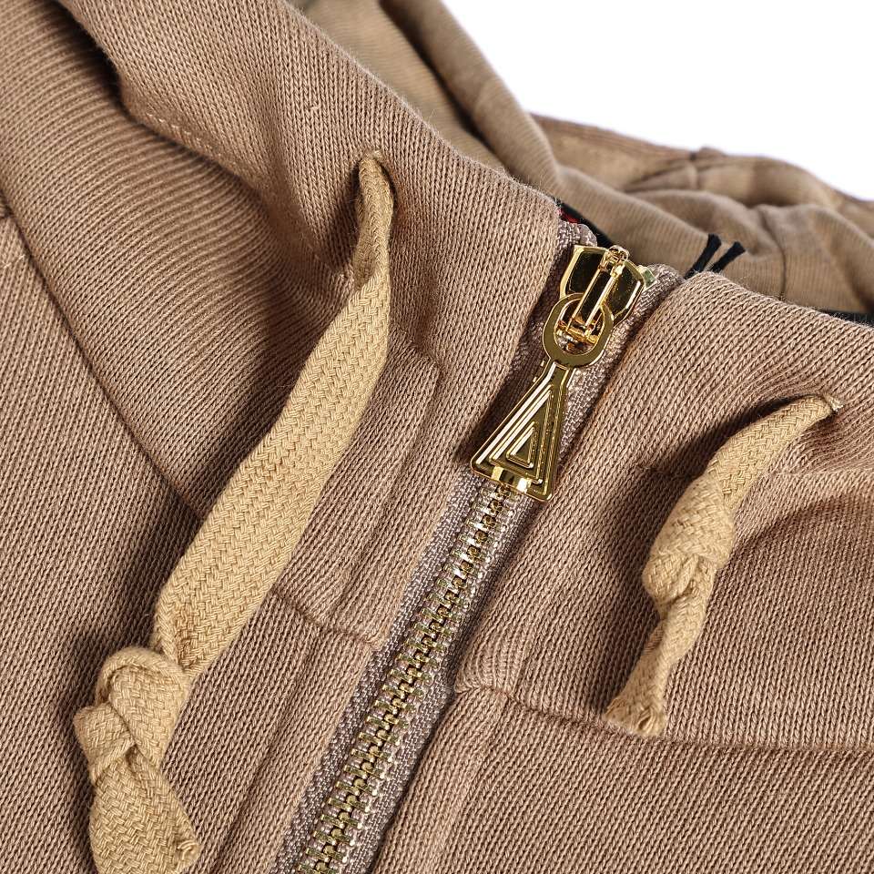 YESKICKS Gucci Red and Green Webbing Half Zip Long Sleeve Hoodie For Unisex Black And Brown - Image 6