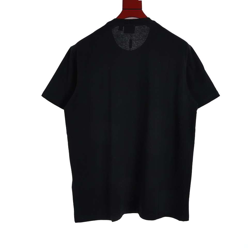 YESKICKS Burberry Bumpy Bear Print T-Shirt For Unisex Black And White - Image 6