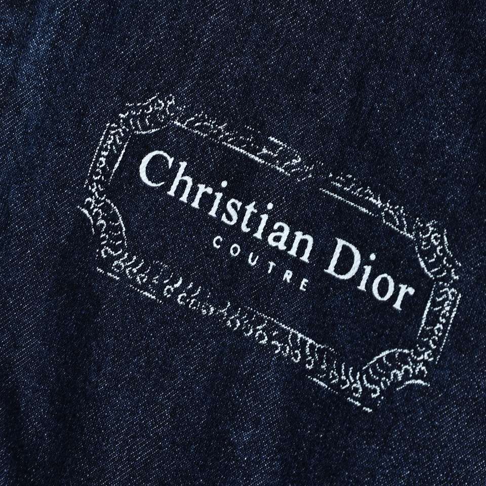 YESKICKS Dior Oil Painting Girl Tannin Denim Jacket For Unisex - Image 6