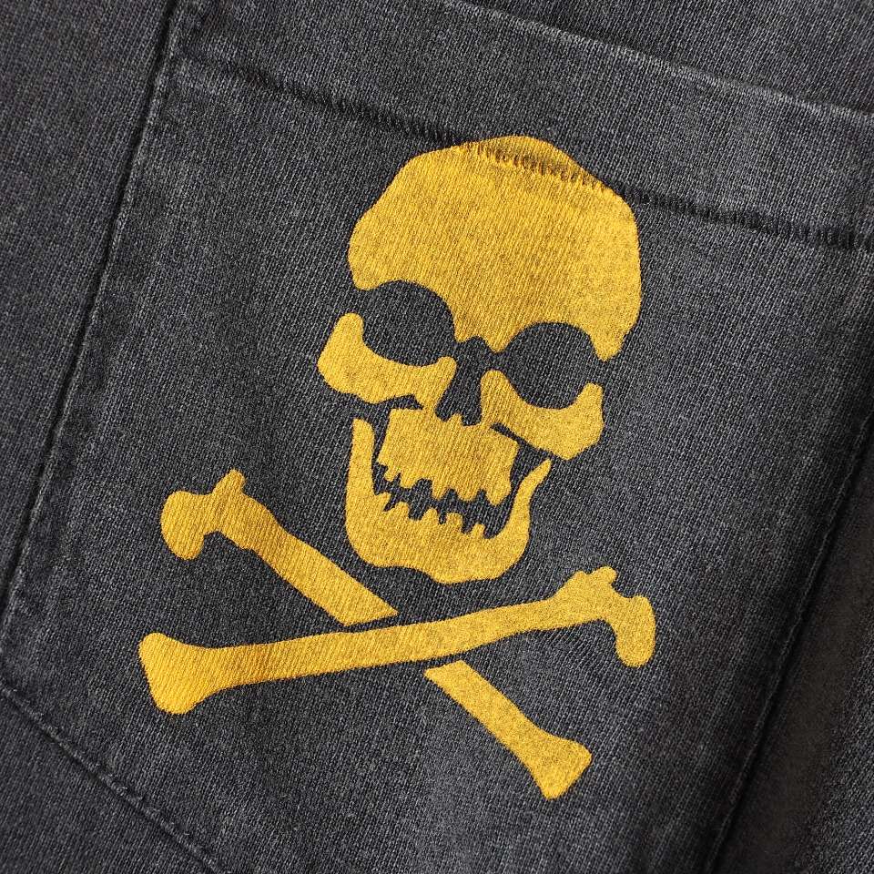 YESKICKS Gallery Dept Skull Pocket Printed Washed Aged Torn Short Sleeve T-Shirt For Unisex - Image 6