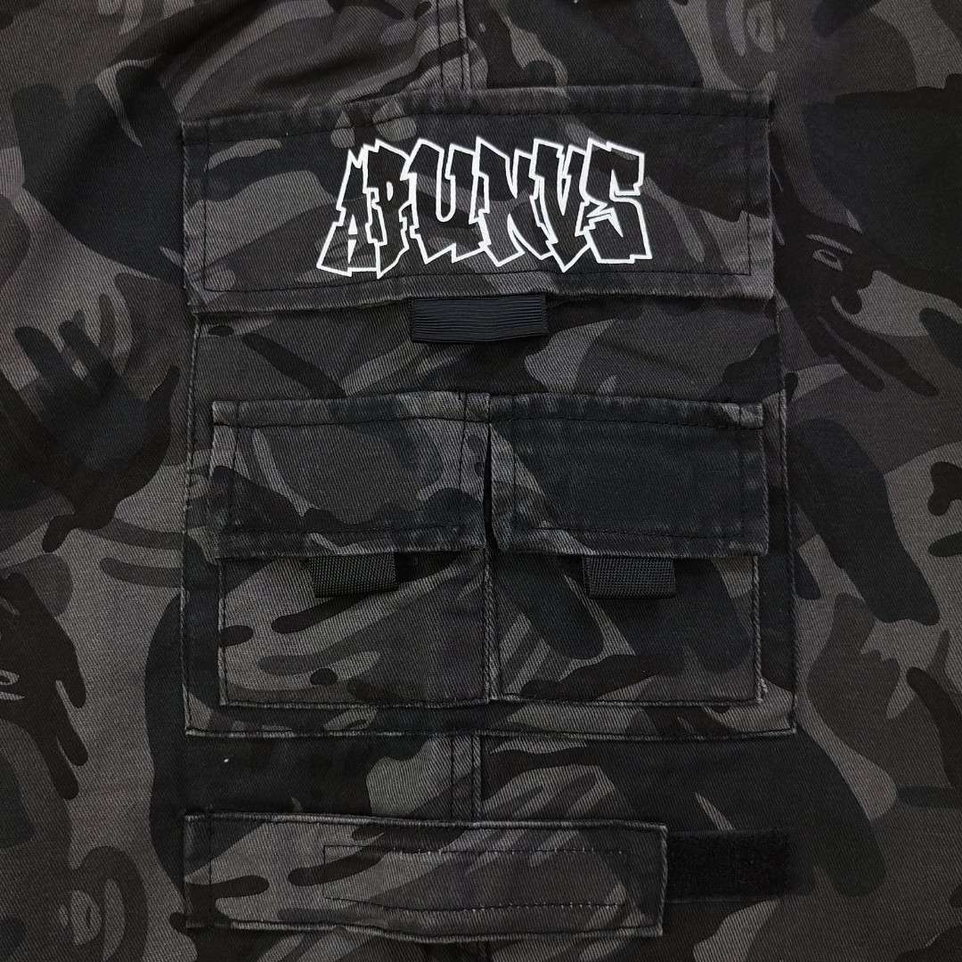 YESKICKS Bape Street Style Short Pant for Unisex Black And Camouflage - Image 6