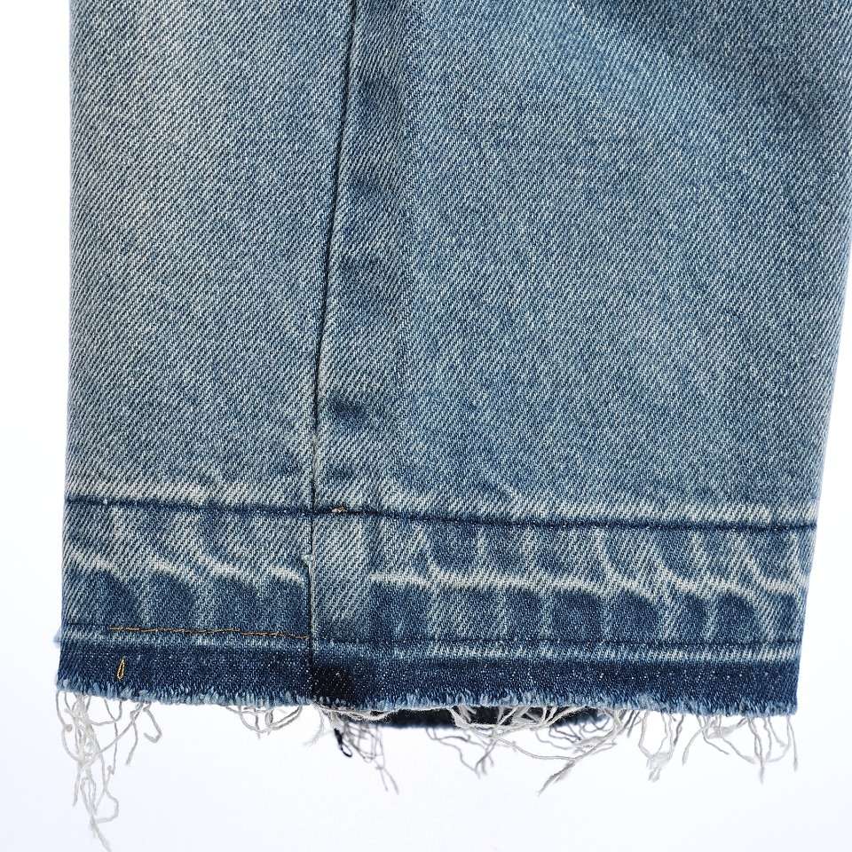 YESKICKS Celine Street Style Long Ripped Jeans for Unisex - Image 6