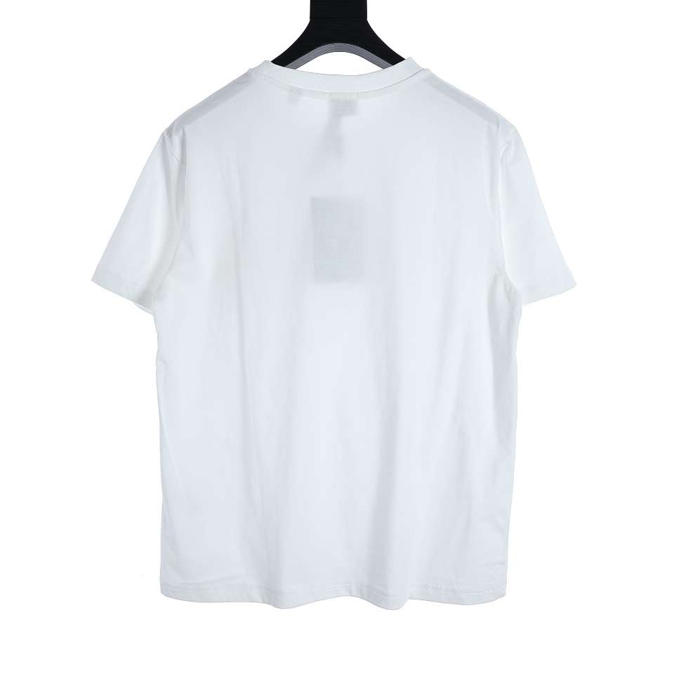 YESKICKS Burberry TB Graffiti Logo Print T-Shirt For Unisex Light Brown - Image 7