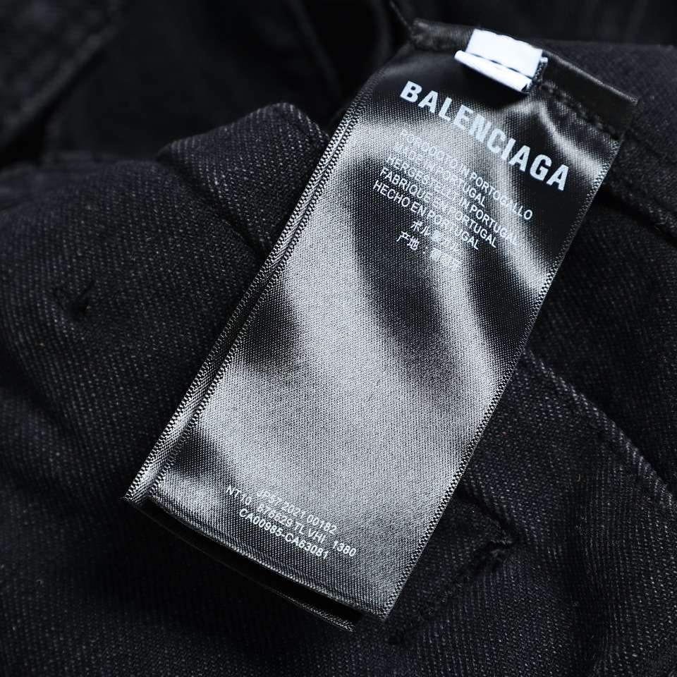 YESKICKS Balenciaga Mud Dyed Sanskrit Destroyed Denim Jacket For Unisex - Image 7