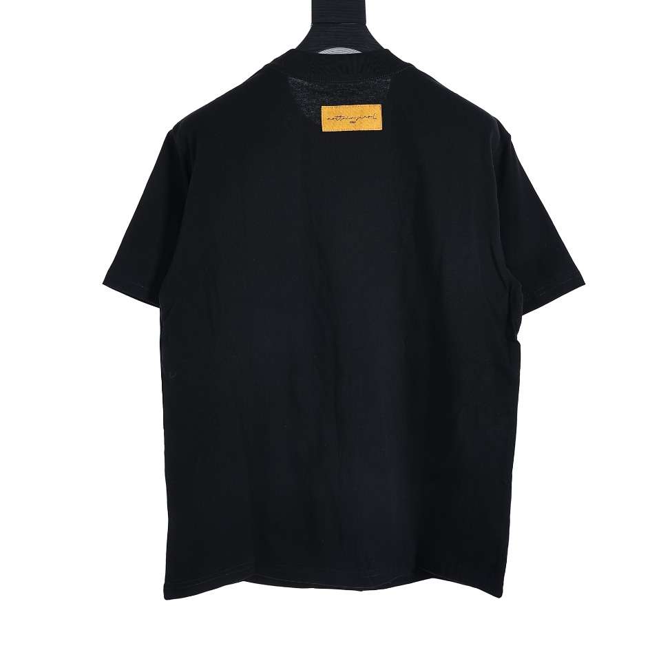 YESKICKS Louis Vuitton Red Thread Cursive Embroidery T-Shirt For Unisex - Image 7