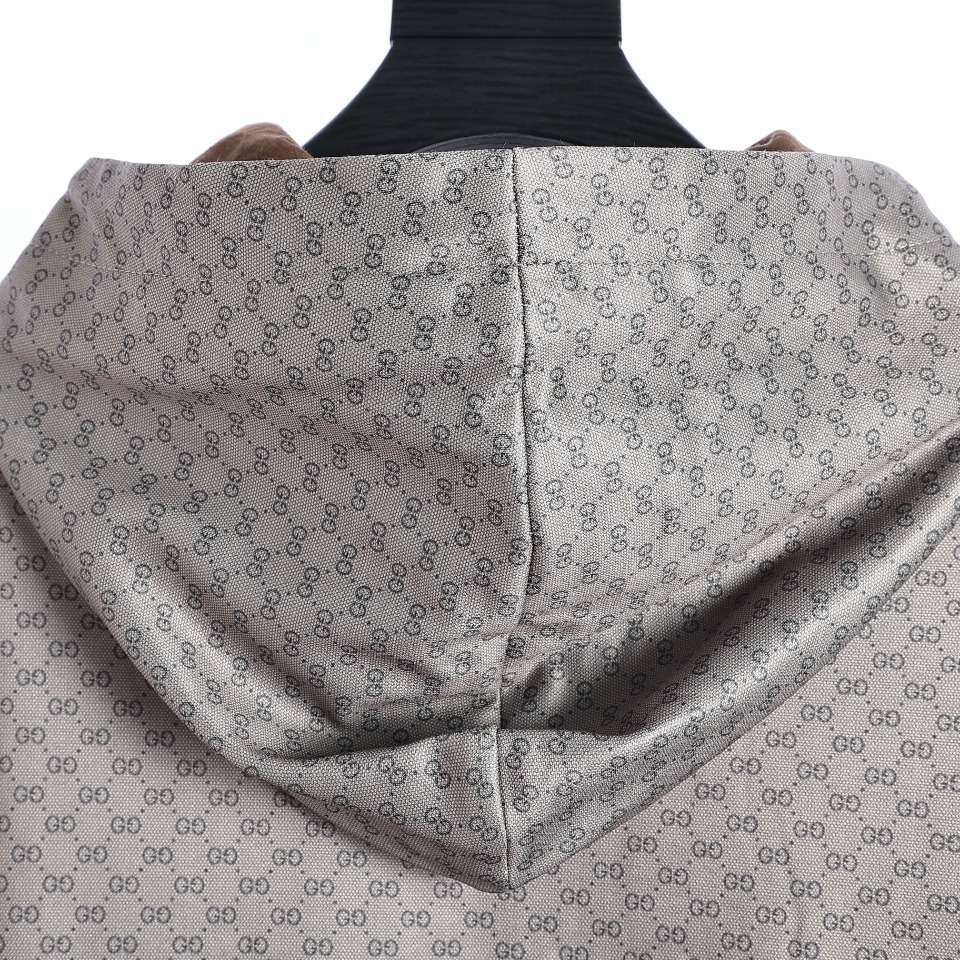 YESKICKS Gucci Monogram Half-Zip GG Full Print Webbing Jacket For Unisex - Image 7