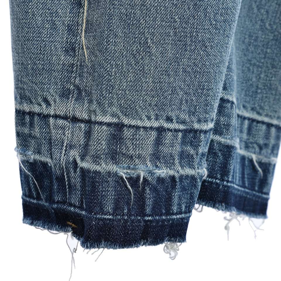 YESKICKS Celine Washed And Slashed Denim Jeans For Unisex - Image 7
