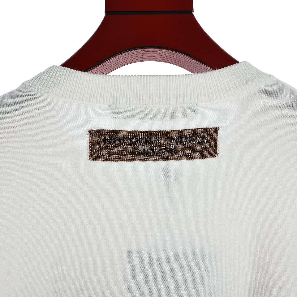 YESKICKS Louis Vuitton Zebra Print Knit Short Sleeve T-Shirt For Unisex - Image 7