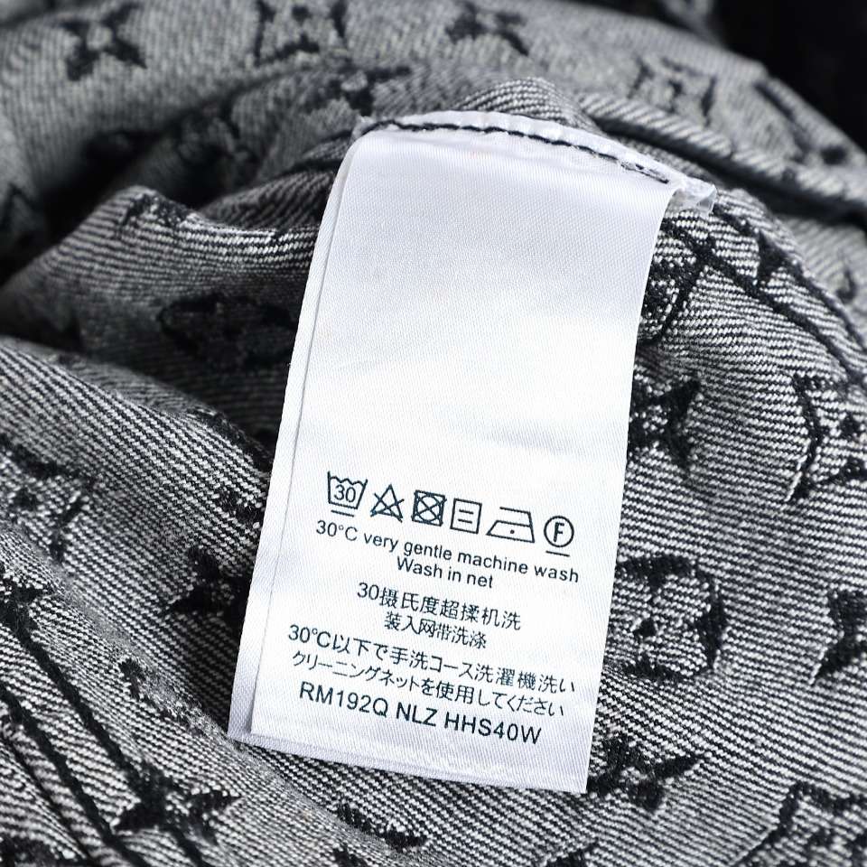 YESKICKS Louis Vuitton Monogram Little Red Man Jacquard Embroidery Denim Jacket For Unisex - Image 7