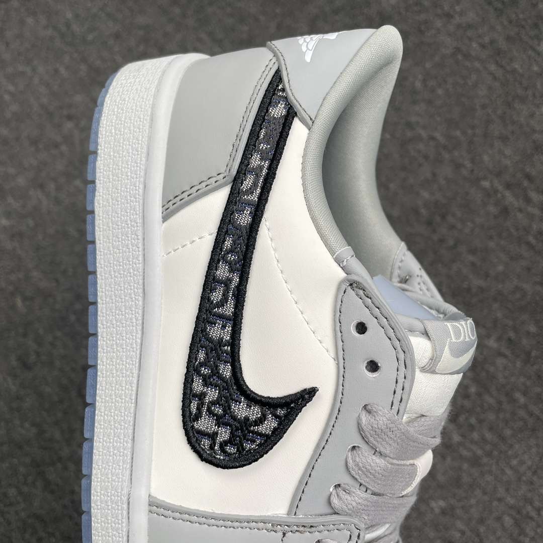 Air Jordan 1 Retro Low Top Dior CN8608 002 Replica Sneaker - Image 8