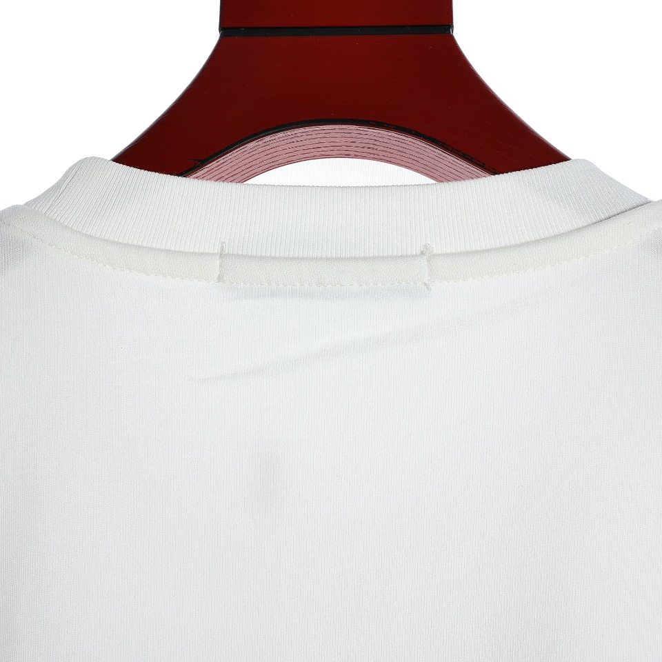 YESKICKS Dior Letter Print T-Shirt for Unisex Black And White - Image 7