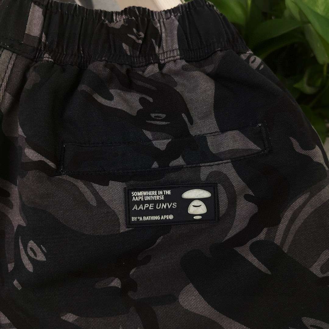 YESKICKS Bape Street Style Short Pant for Unisex Black And Camouflage - Image 7