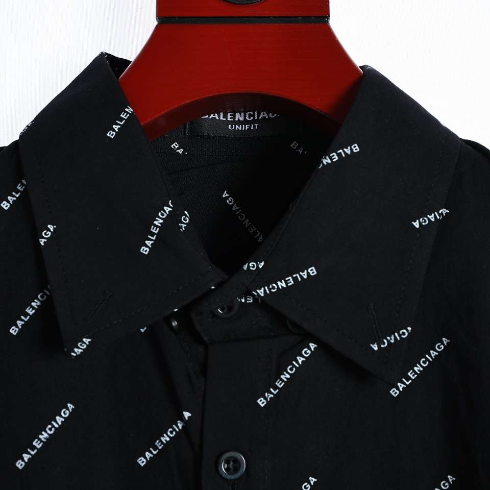 YESKICKS Balenciaga Monogram Logo Letter Print Long-Sleeved Shirt for Unisex - Image 9