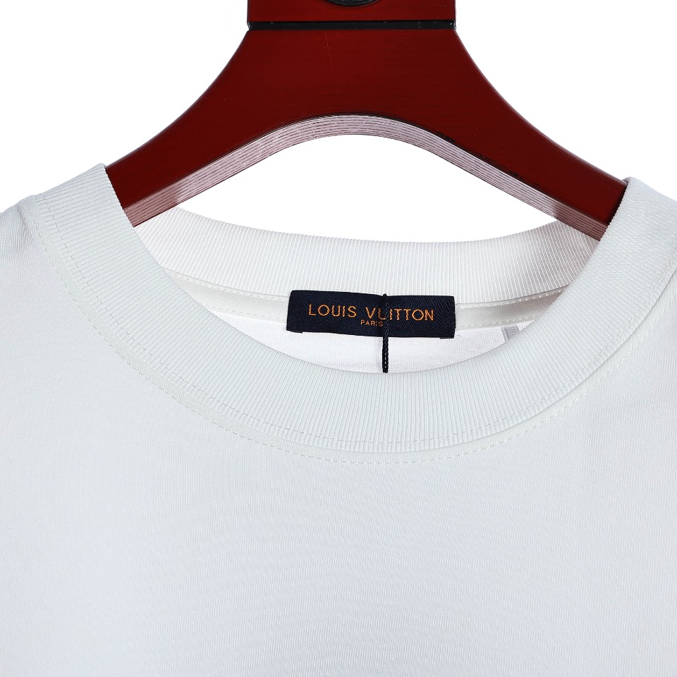 YESKICKS Louis Vuitton Graffiti Duck T-Shirt For Unisex Black And White - Image 8